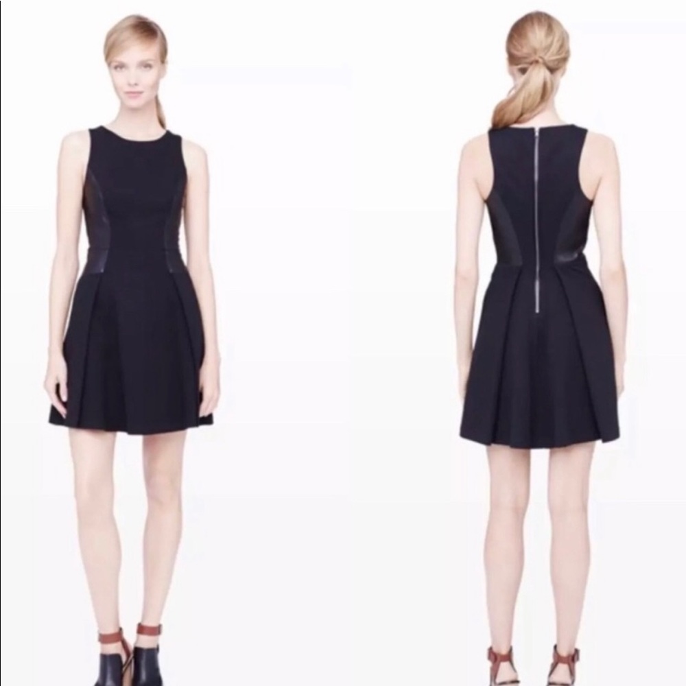 Club Monaco Black Leather Side Panel A like dress